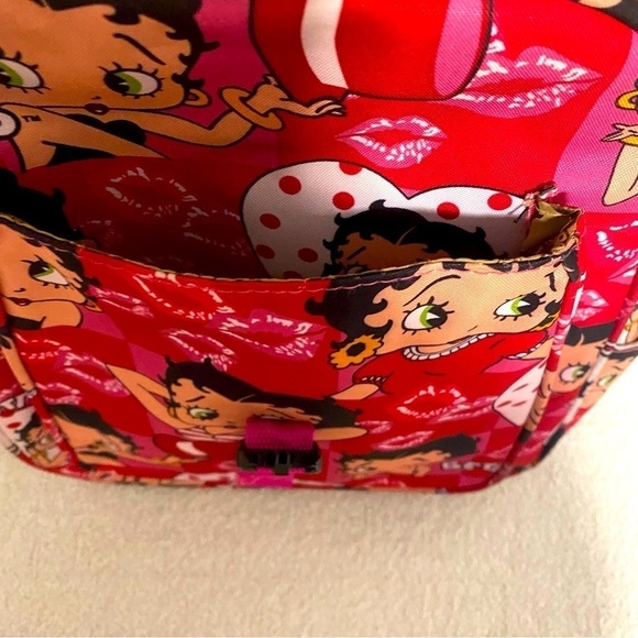 Betty Boop Backpack Purse 13" Carry Red Tote Bag Birthday, School Unique EUC - Picture 4 of 13